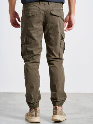 Ανδρικό Cargo Παντελόνι με λάστιχο Olive